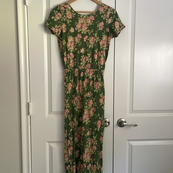 Sezane Green Floral Midi Dress - Picture 4 of 9